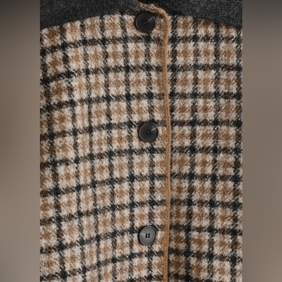 NWT Wool Check Jacket - Picture 5 of 5